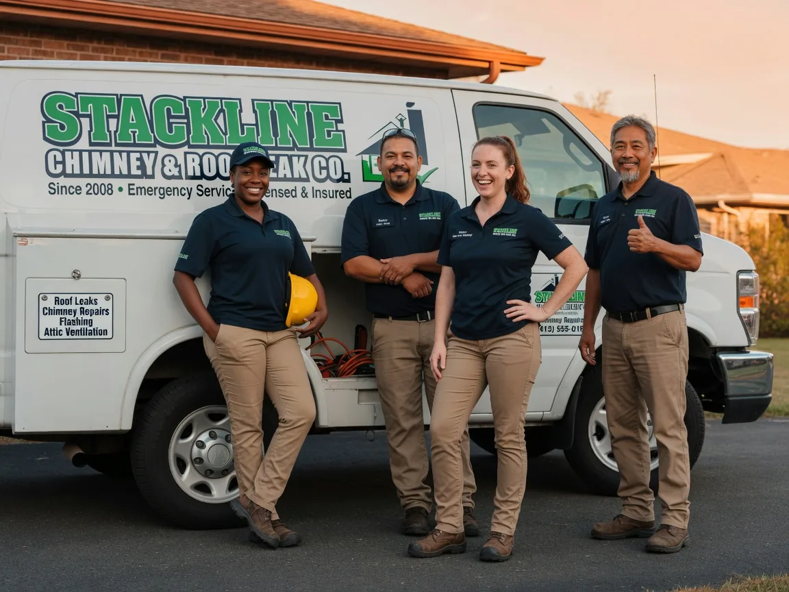 Chimney flashing repair company in Van, TX